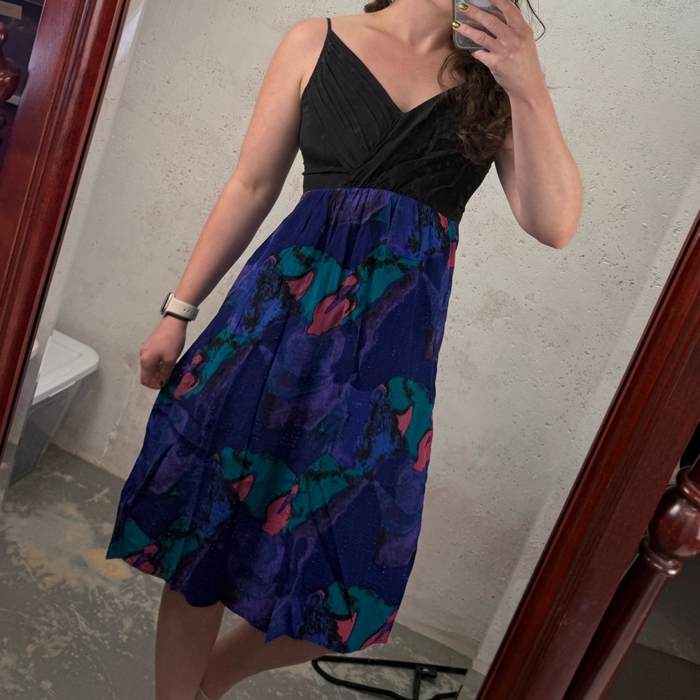 Yumi Kim Black and Blue Dress - Picture 16 of 16
